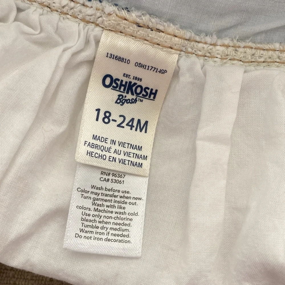 ✨OshKosh B’Gosh Denim Dress 18-24 Months - Picture 7 of 9